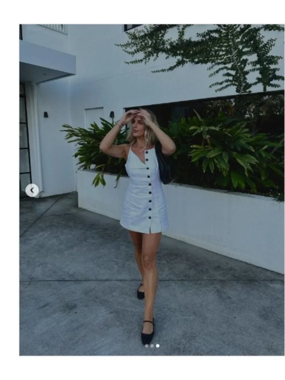 SNDYS Allegra Linen Mini Dress in Natural New Womens - Picture 9 of 11